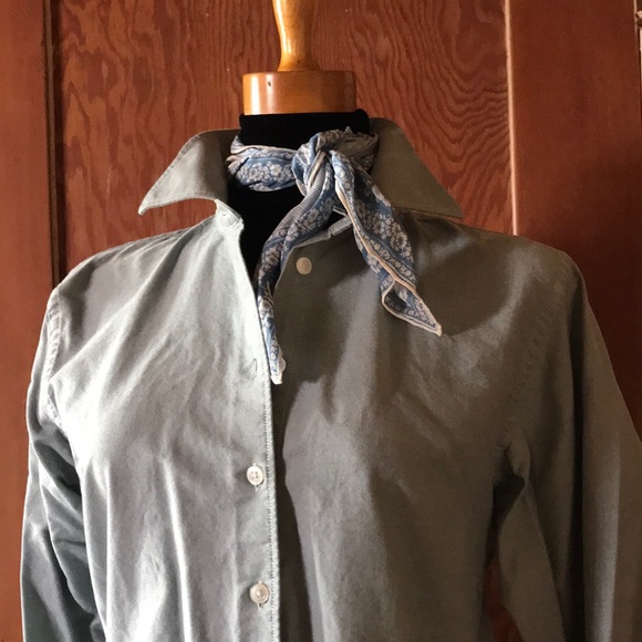 Fab Color Pima Oxford! Teal/Greenish M Devon&Jones - Picture 5 of 8